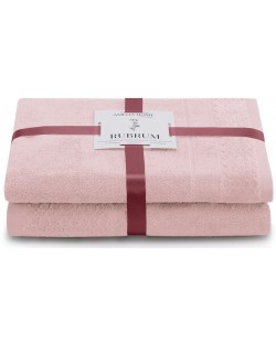 Сет от 2 хавлиени кърпи AmeliaHome - Rubrum, розови