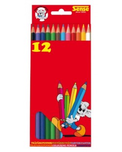 Цветни моливи Sense – 12 броя