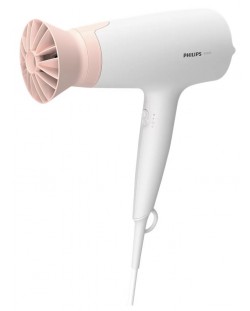 Сешоар Philips - BHD300/00, 1600W, 3 степени, бял/розов