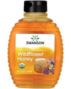 Certified Organic Wildflower Honey, 454 g, Swanson