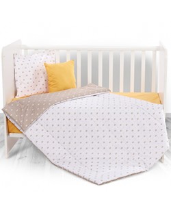 Бебешки спален комплект Lorelli - Корони, 4 части