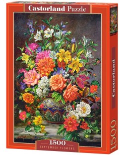 Пъзел Castorland от 1500 части - Септемврийски цветя, Алберт Уилямс