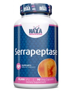 Serrapeptase, 40 000 SPU, 90 капсули, Haya Labs