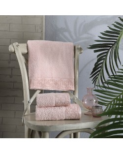 Сет от 3 хавлиени кърпи TAC - Ronda Pamuk, розови