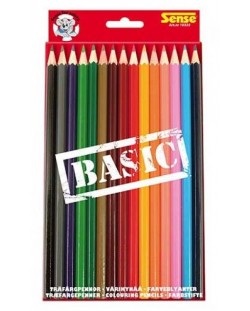 Цветни моливи Sense Basic - 15 броя