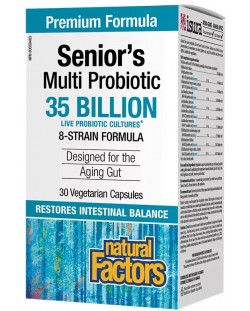 Senior's Multi Probiotic, 30 капсули, Natural Factors