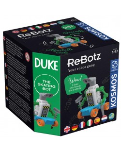 Сглобяема играчка Kosmos ReBotz - Робот Дюк скейтър