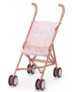 Сгъваема количка за кукли Battat Lulla Baby - Розова на звездички