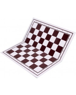 Сгъваема дъска за шах и дама Sunrise - White/brown