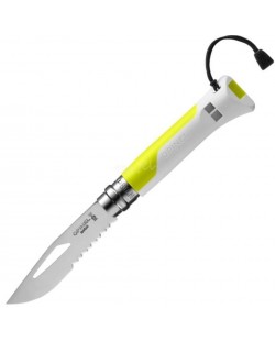 Сгъваем нож Opinel Outdoor - 8.5 cm, жълт
