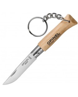 Сгъваем нож с ключодържател Opinel Inox - 5 cm, бук