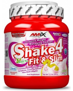 Shake 4 Fit & Slim, ванилия, 500 g, Amix