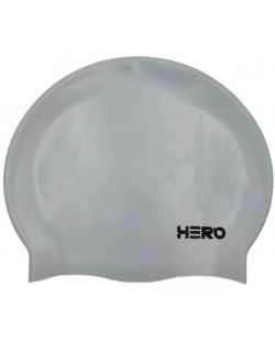 Шапка за плуване HERO - Silicone Swimming Helmet, сива