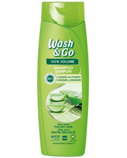 Wash & Go Шампоан с алое, 180 ml