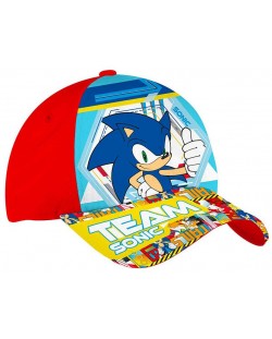 Шапка с козирка Disney - Sonic, 4+, 53 cm