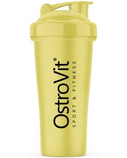 Шейкър OstroVit - Sport, 700 ml, жълт