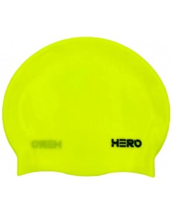 Шапка за плуване HERO - Silicone Swimming Helmet, жълта/черна