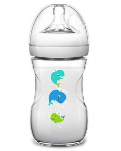 Лимитирана серия бебешко шише Philips Avent - Natural, 260 ml, кит