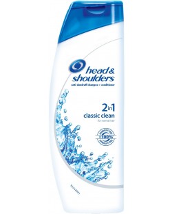 Head & Shoulders Шампоан Classic Clean, 2 в 1, 360 ml