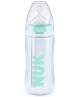 Шише Nuk FC - Anti-Colic Professional, 300 ml, 0-6 месеца, зелено