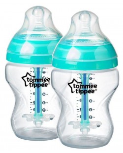 Комплект бебешки шишета Tommee Tippee Closer to Nature - Anti-Colic, 260 ml, 2 броя, асортимент