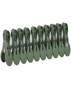 Щипки за простиране ADS - 10 броя, 8.2 cm, зелени