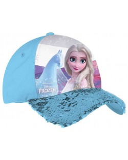 Шапка с козирка и пайети Disney - Frozen II, 4+, 53 cm