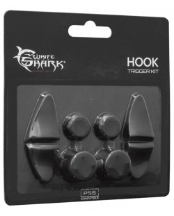 Комплект силиконови тапи White Shark - Hook Trigger Kit, черен (PS5)