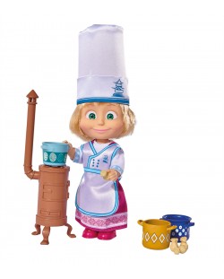 Комплект Маша и Мечока Simba Toys – Кукла Маша с печка и аксесоари