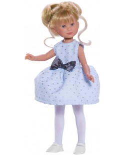Кукла Asi - Силия, със светлосиня рокля и панделка, 30 cm