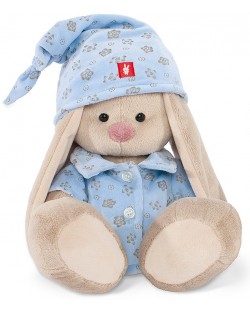 Плюшена играчка Budi Basa - Зайка Ми, в синя пижама, 18 cm