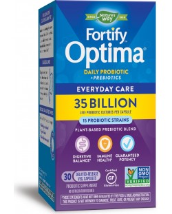 Fortify Optima Everyday Care Probiotic + Prebiotic, 30 капсули, Nature's Way