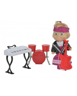 Комплект Маша и Мечока Simba Toys – Кукла Маша музикант и инструменти