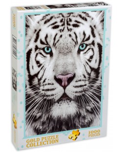 Пъзел Gold Puzzle от 1000 части - Сибирски тигър