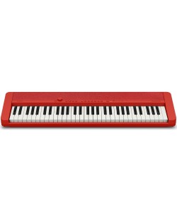 Синтезатор Casio - CT-S1RDC7, с адаптор, червен