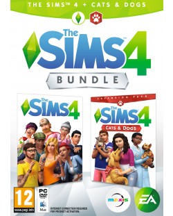 The Sims 4 + Cats & Dogs Expansion Pack Bundle (PC)