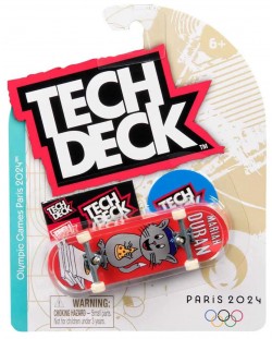 Скейтборд за пръсти Tech Deck - Mariah Duran, Мишле със сирене, Paris 2024