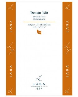 Скицник Lana Dessin 150 - A5, 50 листа