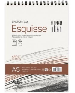 Скицник Drasca - Esquisse sketch pad, 90g, 50 листа, А5