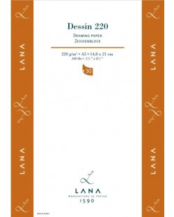 Скицник Lana Dessin 220 -  A5, 30 листа