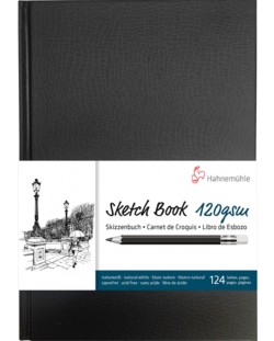 Скицник Hahnemuhle Sketch Book - A4, кожена корица, 64 листа