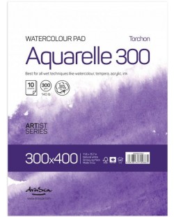 Скицник Drasca - Aquarelle Torchon 300, 30 x 40 cm, 10 листа