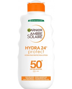 Garnier Ambre Solaire Слънцезащитно мляко Hydra 24h, SPF50+, 200 ml