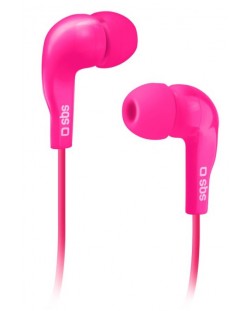 Слушалки с микрофон SBS - Mix 10, розови