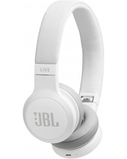 Слушалки JBL - Live 400 BT, бели