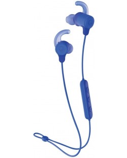 Безжични слушалки с микрофон Skullcandy - Jib+ Active Wireless, Cobalt Blue