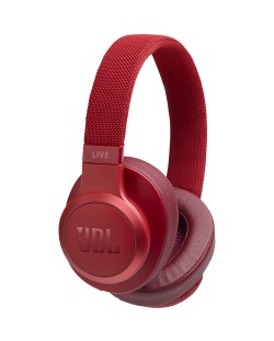 Безжични слушалки с микрофон JBL - Live 500BT, червени