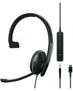 Слушалки с микрофон Sennheiser - EPOS SC 135, USB-C, черни