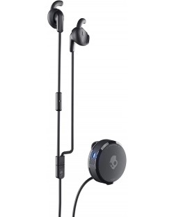 Безжични слушалки с микрофон Skullcandy - Vert Clip, черни