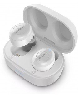 Безжични слушалки Philips - TAT2205, TWS, бели